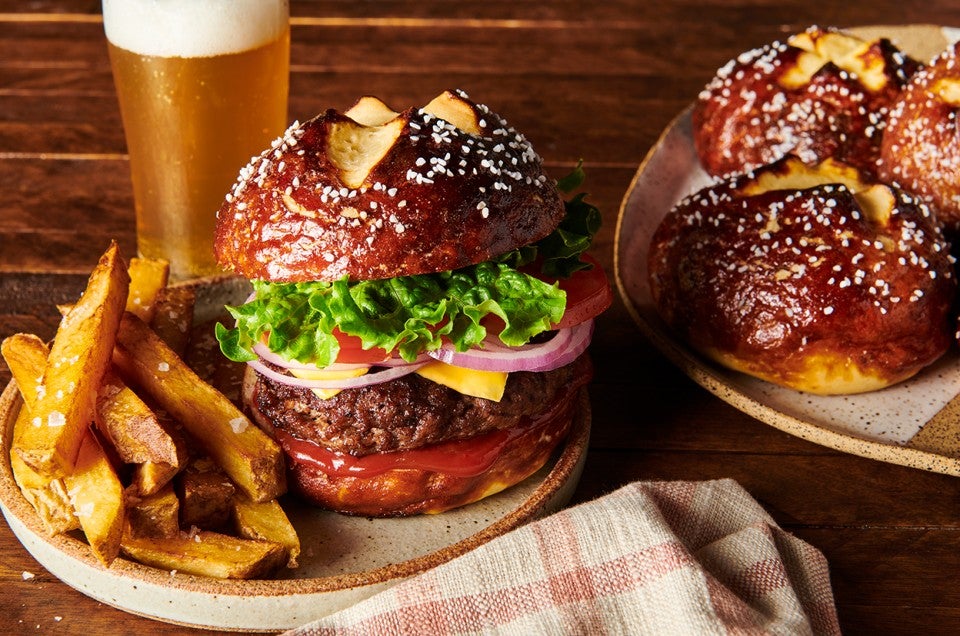 Quick and Easy Pretzel Buns - select to zoom