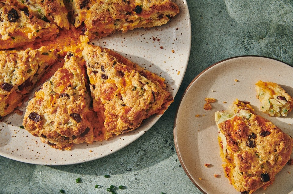 Bacon Cheddar Chive Scones  - select to zoom