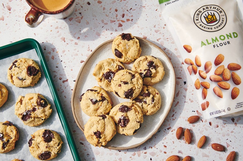 Gluten-Free Almond Flour Chocolate Chip Cookies  - select to zoom