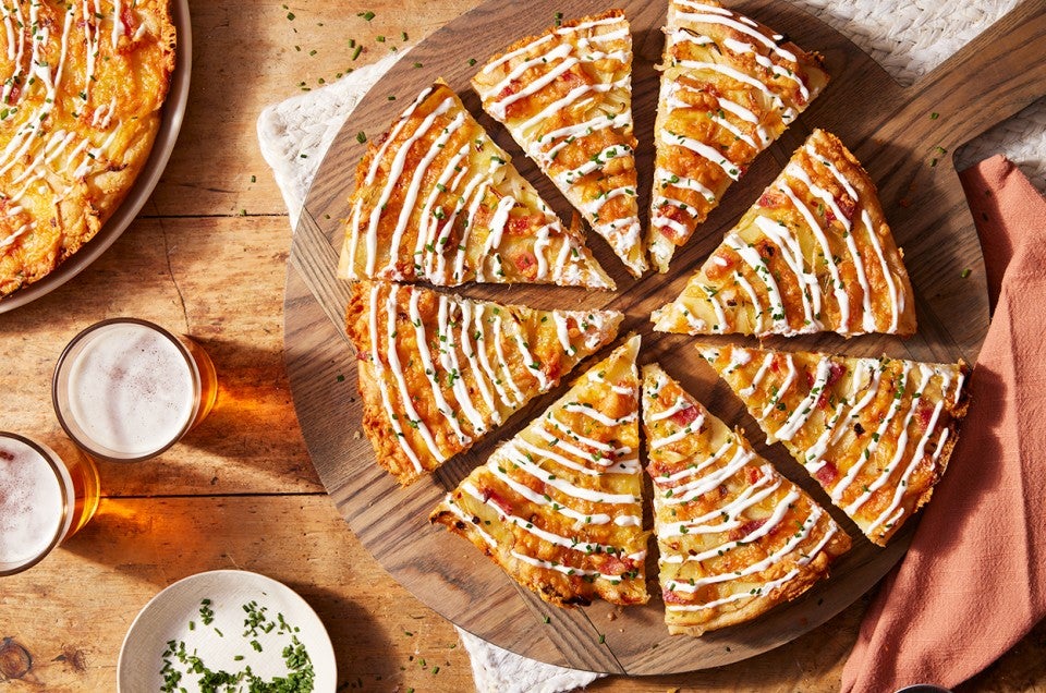 Loaded Baked Potato Pizza  - select to zoom