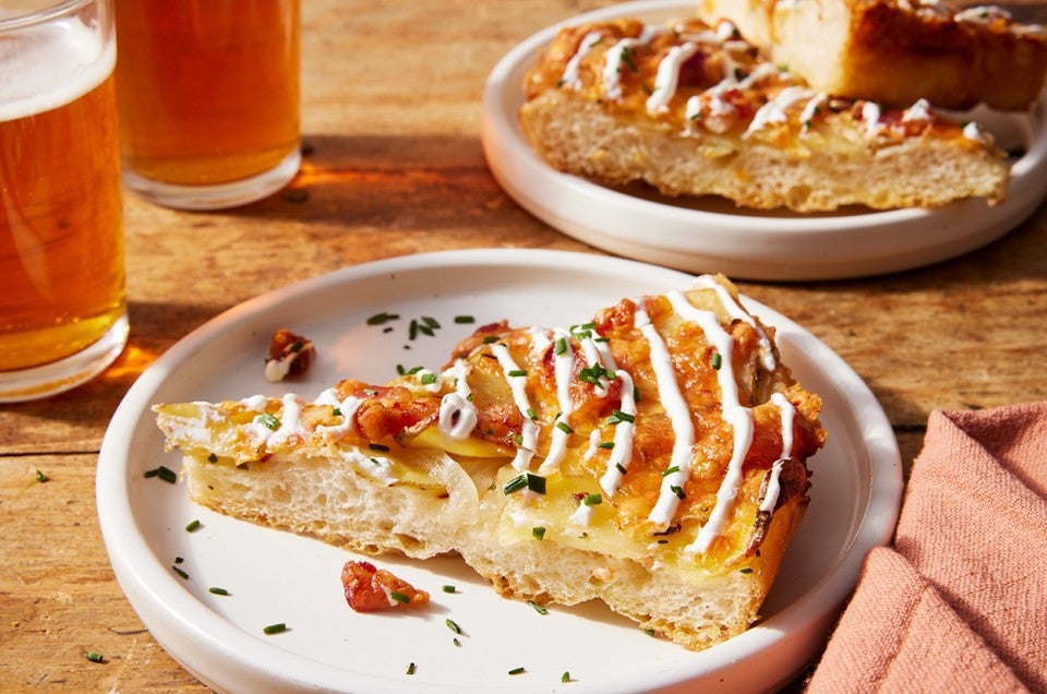 Loaded Baked Potato Pizza  - select to zoom