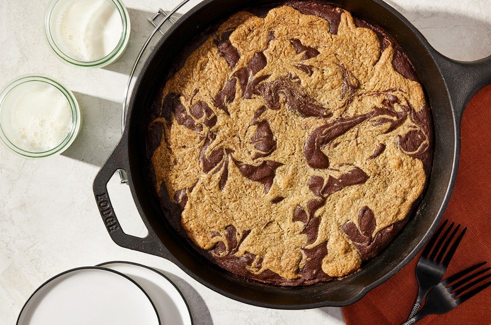 Maple Tahini Chocolate Skillet Cake  - select to zoom