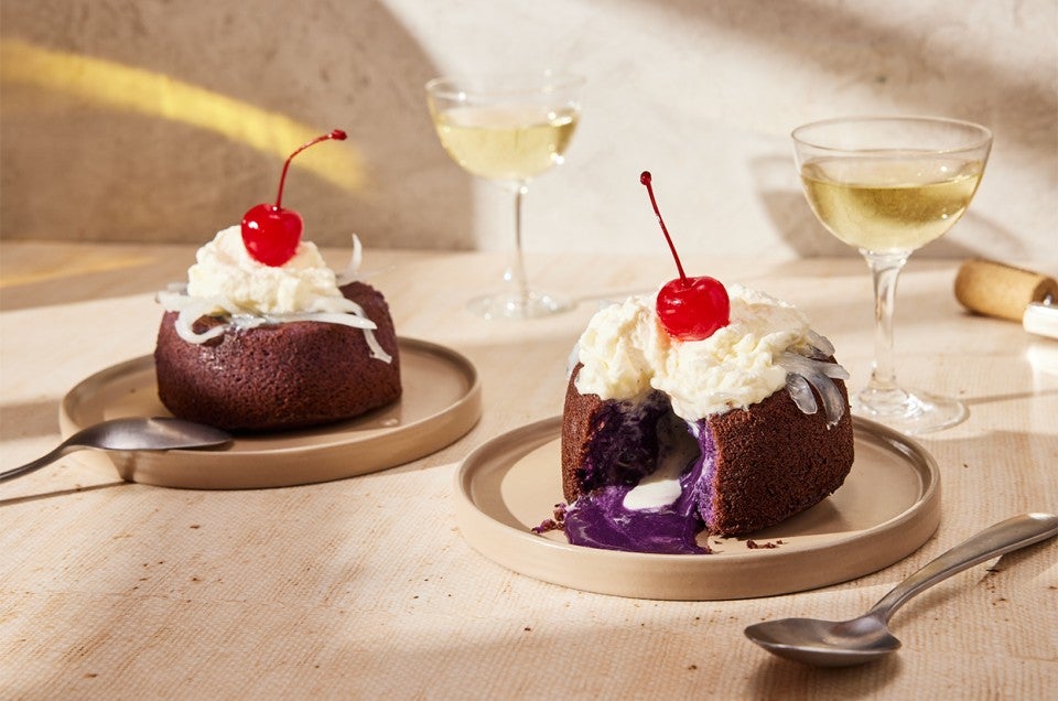 Ube Macapuno Molten Lava Cakes  - select to zoom