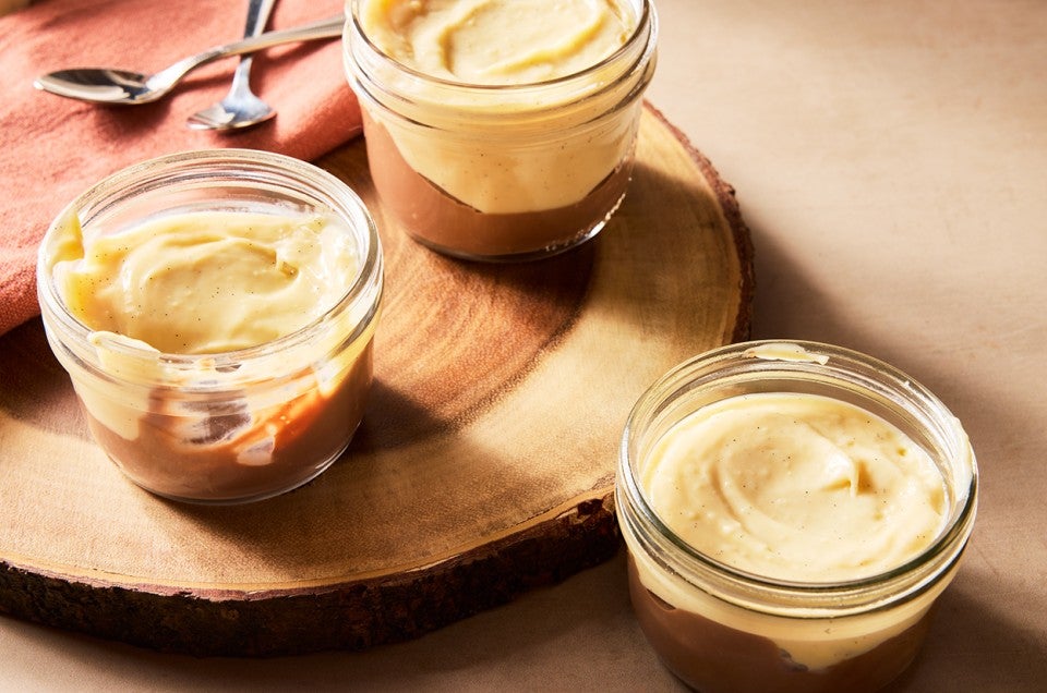 Chocolate and Vanilla Pudding Cups - select to zoom