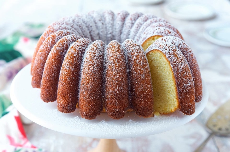 Classic Vanilla Bundt Cake via @kingarthurflour