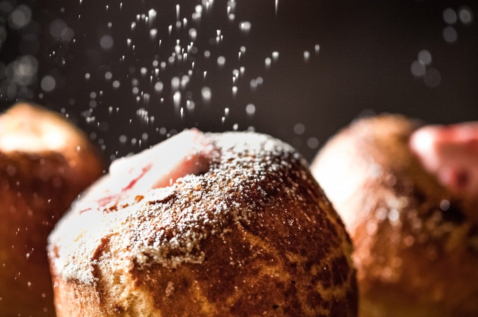 Popovers with cranberry butter via @kingarthurflour