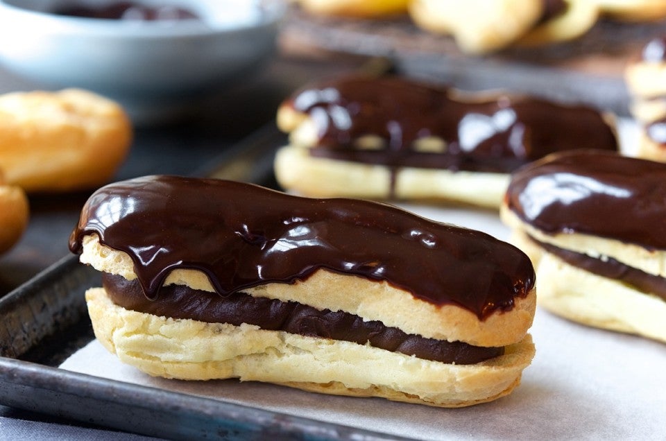 Dark Chocolate Éclairs Bakealong | King Arthur Baking