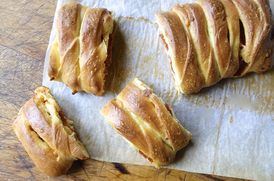 How to Shape a Calzone via @kingarthurflour