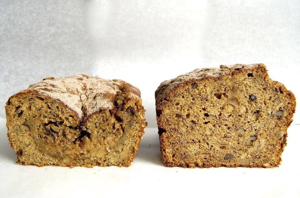 How to tell when banana bread is done via @kingarthurflour