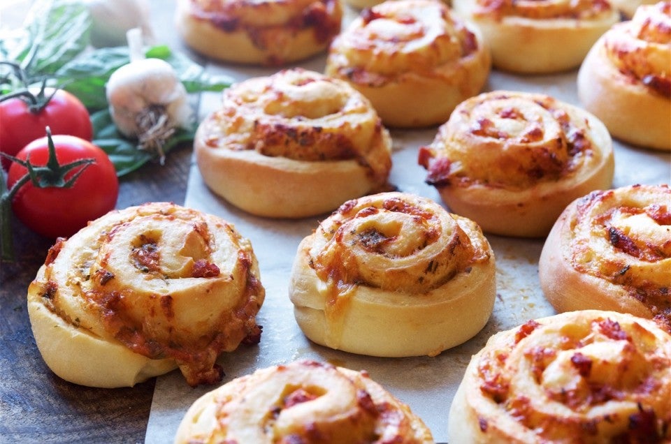 Pizza-Party-Buns-Bakealong via @kingarthurflour