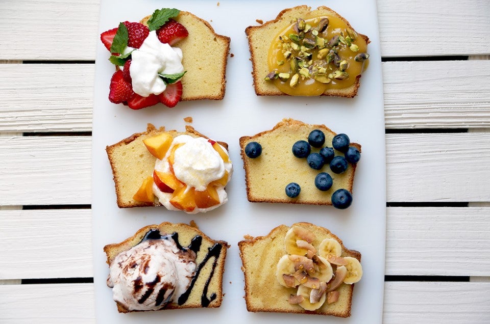 Pound cake via @kingarthurflour