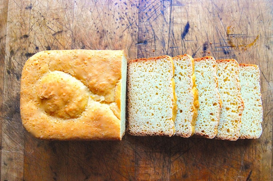 I bought a bread machine, and after 3 tries I successfully made a good  gluten free loaf! Size comparison in photo 2 of the homemade bread next to  a slice of Canyon