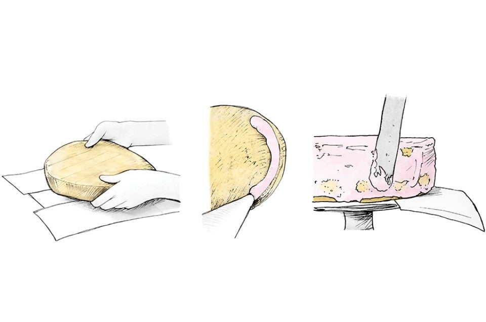 How to assemble and frost a layer cake via @kingarthurflour