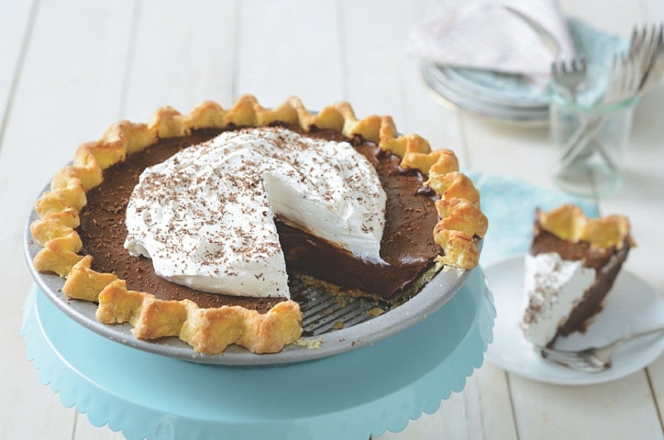 Gluten-Free Chocolate Cream Pie via @kingarthurflour