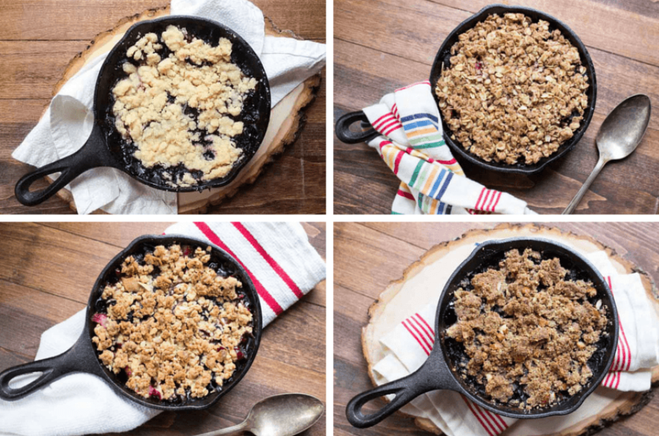 Gluten-Free Triple Berry Crisp via @kingarthurflour