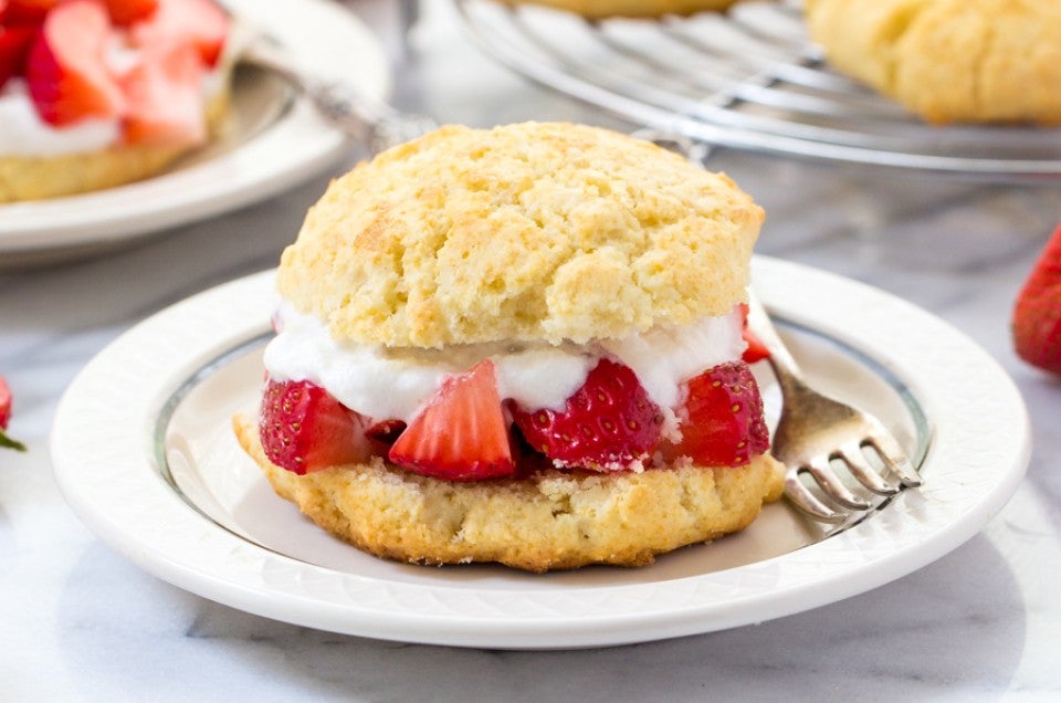 Gluten-Free Shortcake via @kingarthurflour