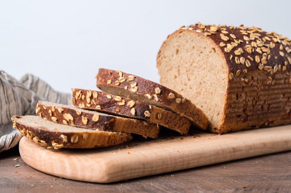 Multigrain Sourdough Sandwich Bread via @kingarthurflour
