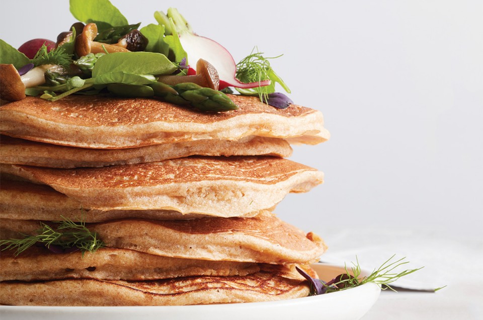 whole meal pancakes via @kingarthurflour