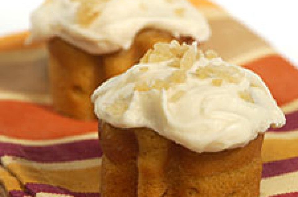 Pumpkin Mini Cakes with Cream Cheese Icing