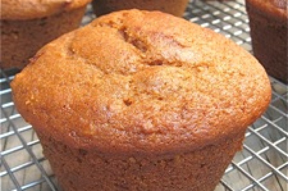 Whole Grain Vegan Cranberry-Nut Muffins