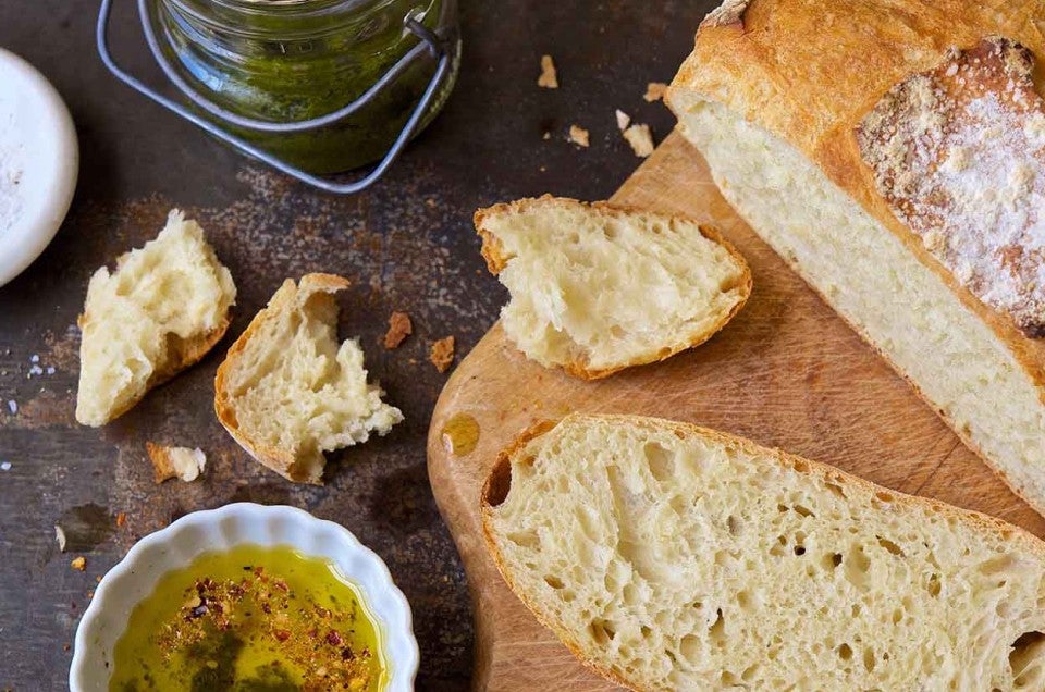 No-Knead Crusty White Bread - select to zoom