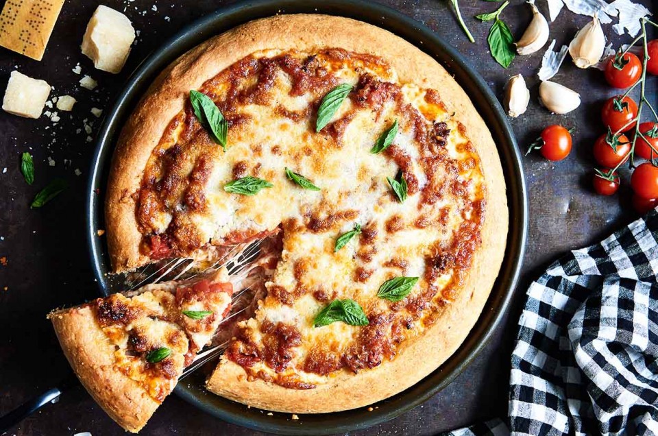 Chicago-Style Deep-Dish Pizza