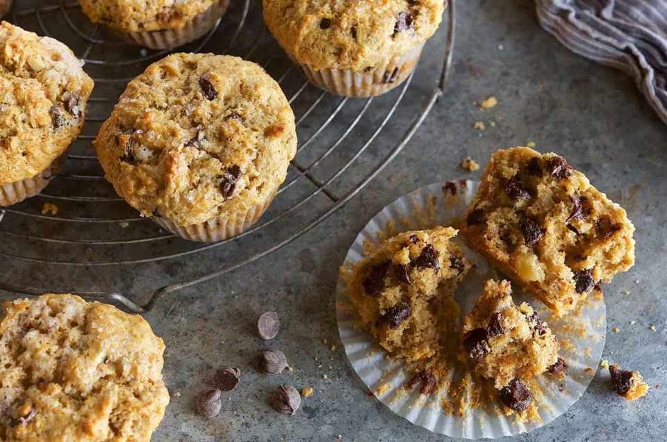 Banana Chocolate Chip Muffins - select to zoom