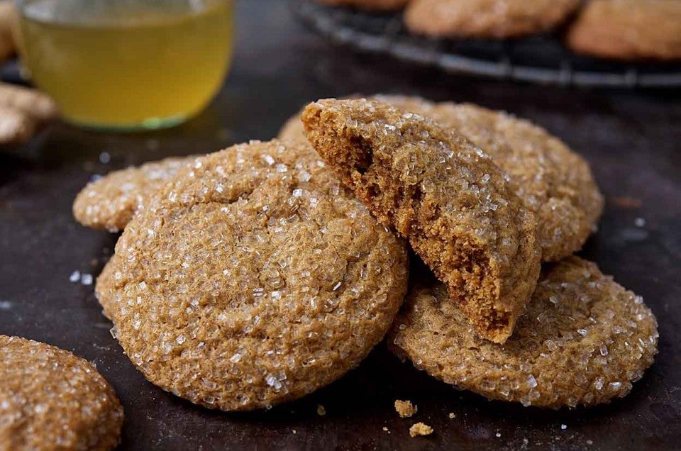 Soft Ginger-Molasses Cookies and Ginger Syrup