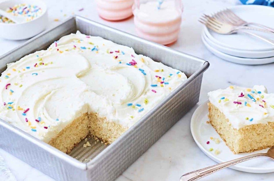 Vanilla Cake Pan Cake Recipe