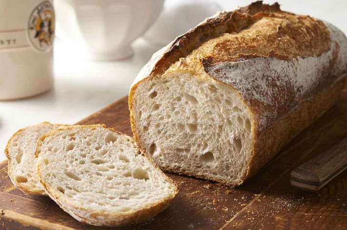 No-Knead Sourdough Bread - select to zoom