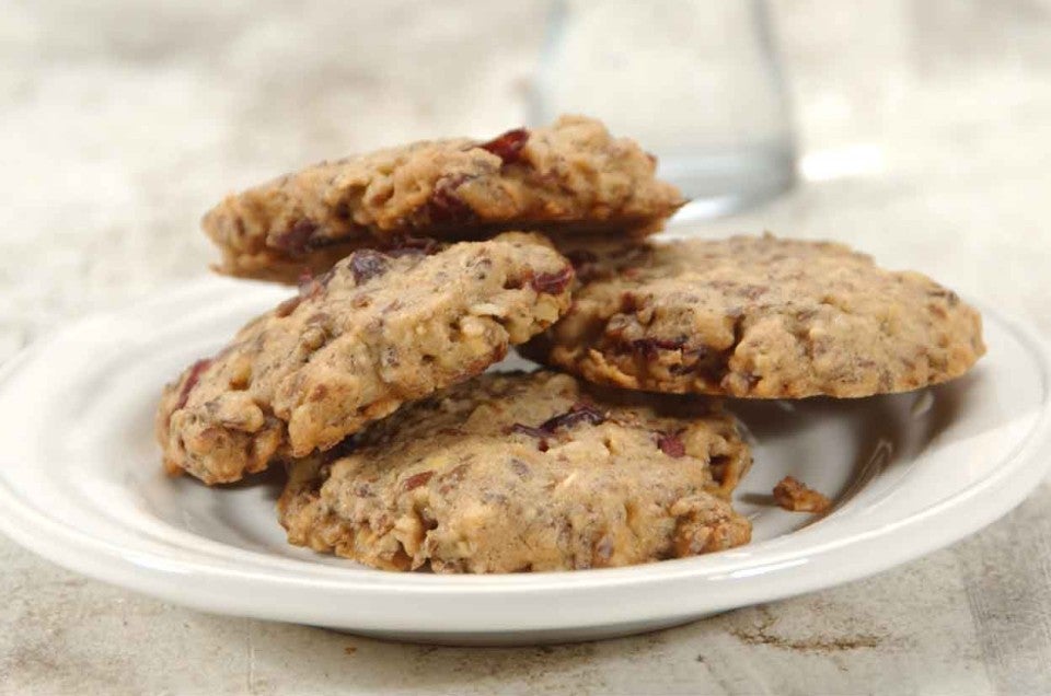 Gluten-Free Oatmeal and Flax Cranberry Cookies