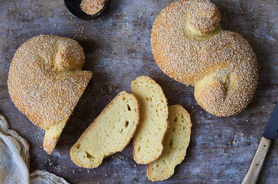 Sesame Semolina Lunettas