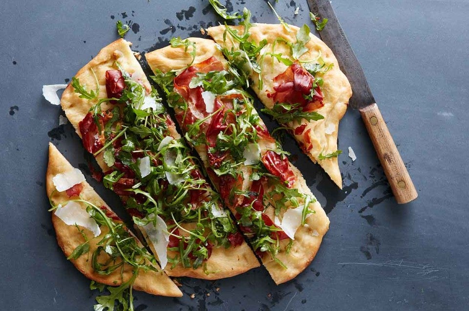 Prosciutto, Arugula, and Parmesan Pizza