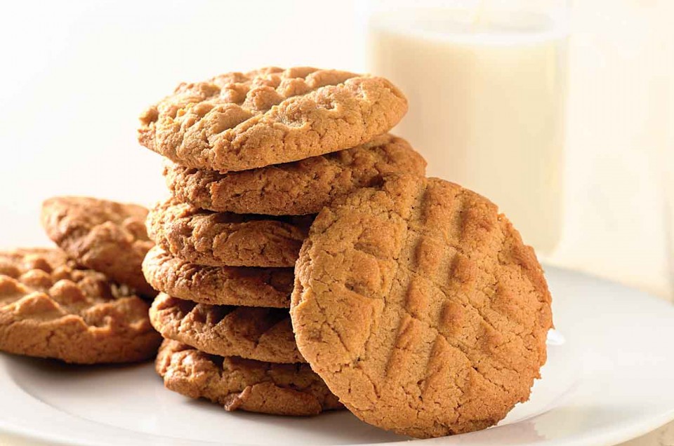 Self-Rising Peanut Butter Cookies   