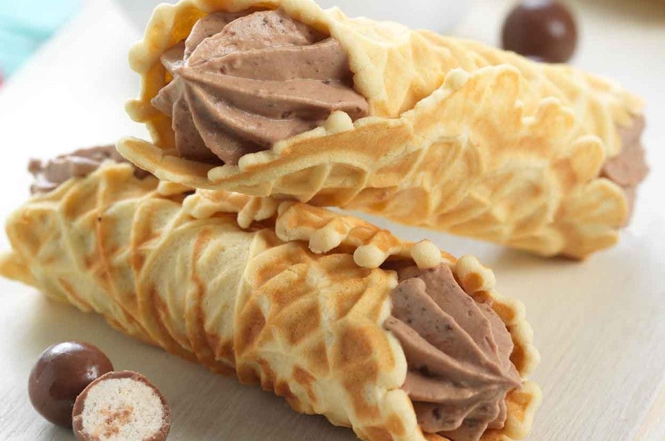 Chocolate Malt Pizzelle