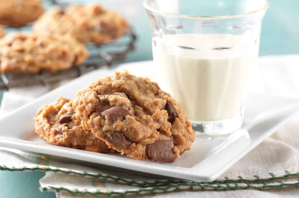 Milk Chocolate Chunk Peanut Butter-Oatmeal Cookies