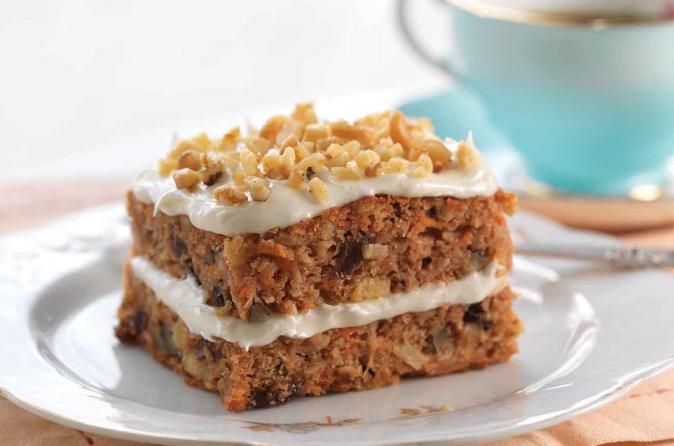 Gluten-Free Carrot Cake made with baking mix