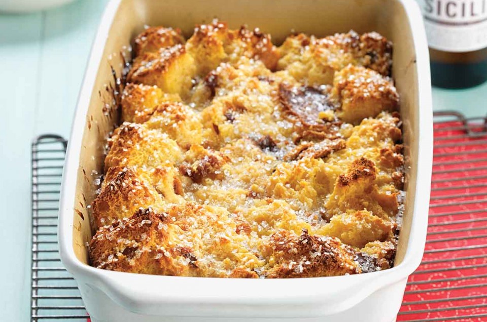 Panettone Bread Pudding with Lemon Filling - select to zoom