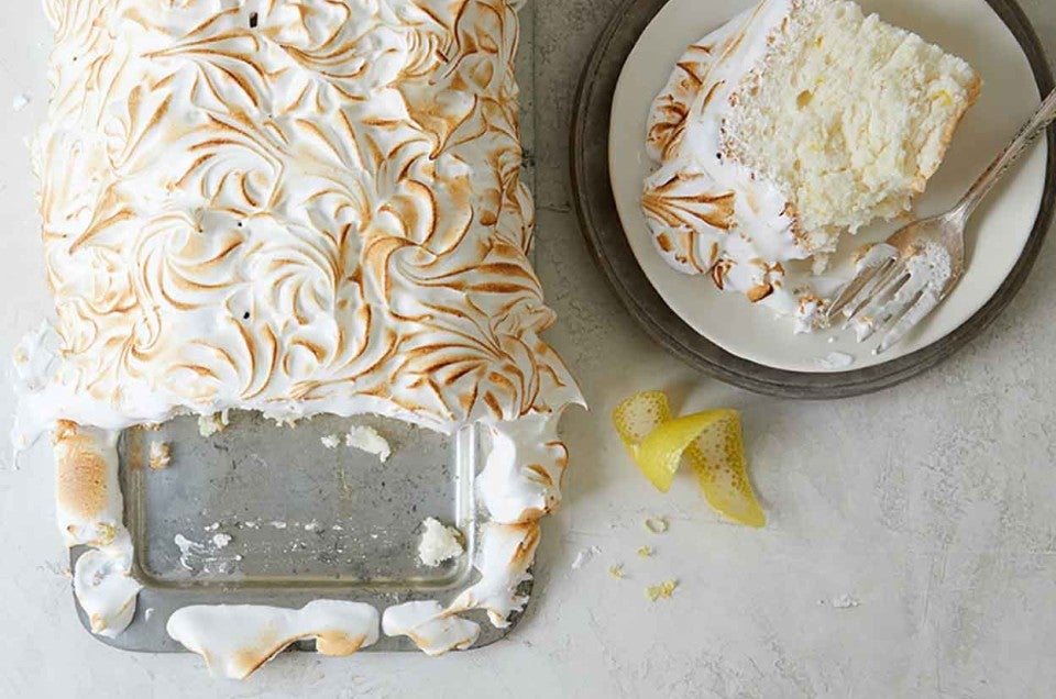 Lemon Meringue Angel Food Cake