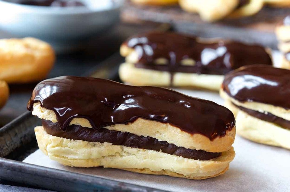 Dark Chocolate Éclairs Recipe | King Arthur Baking