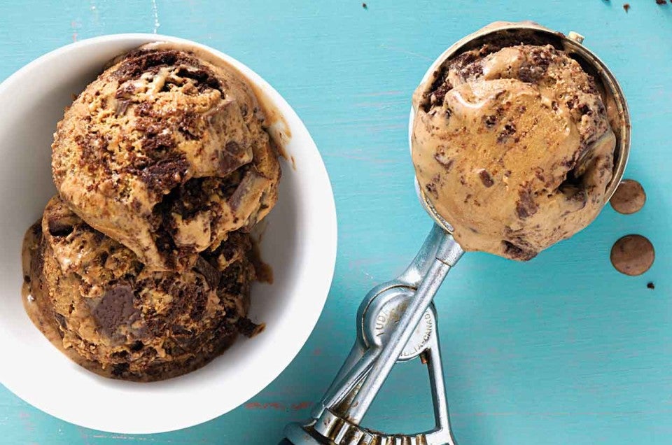 Dark and Dangerous Mocha Chunk Ice Cream