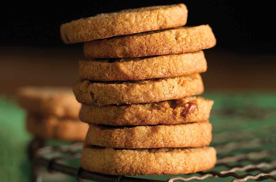 Gluten-Free Maple Pecan Shortbread Cookies