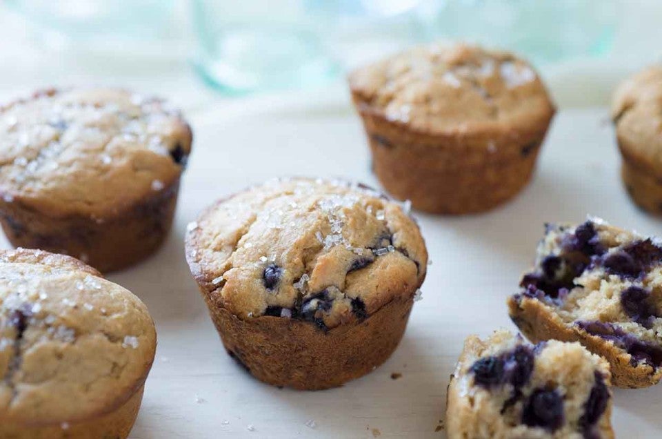 Sprouted Wheat Blueberry Muffins