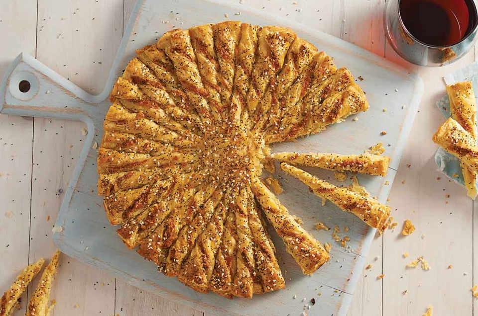 Everything-Cheddar Pastry Twist