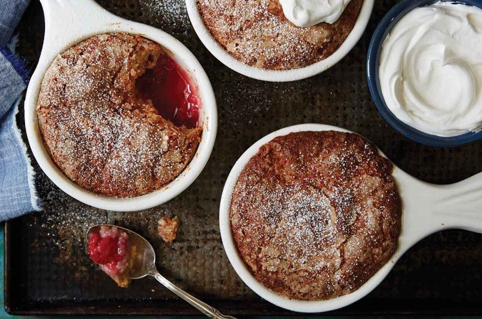 Raspberry Pudding Cake