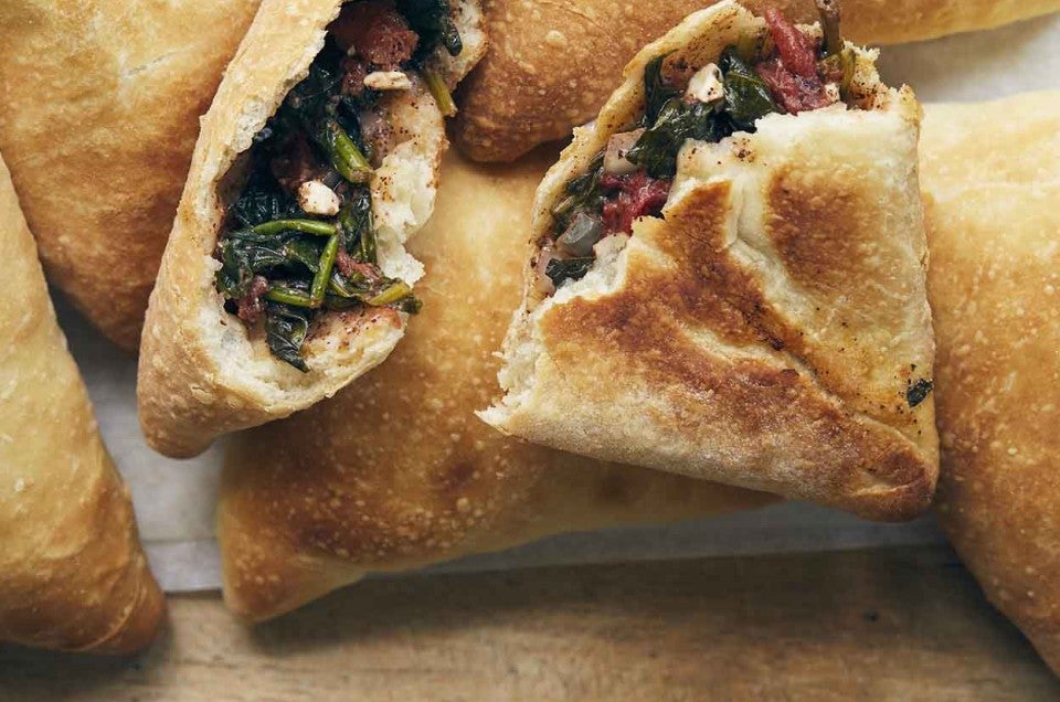 Spinach-Filled Lebanese Flatbreads