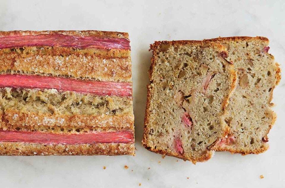 Rhubarb-Walnut Quick Bread