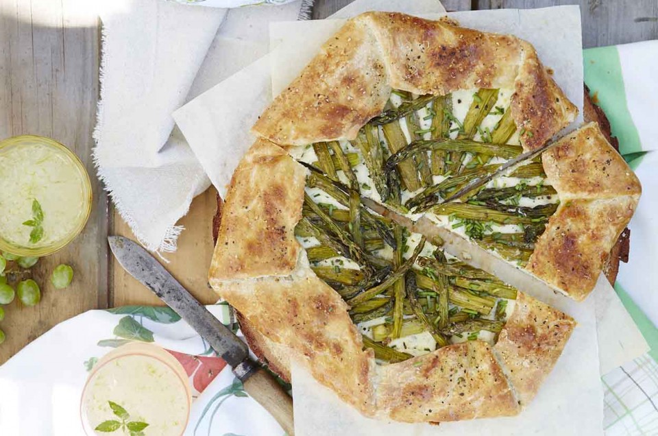 Asparagus and Chive Galette