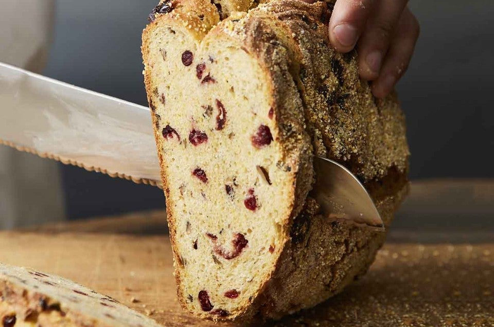 Wild Rice, Cranberry, and Cornmeal Sourdough