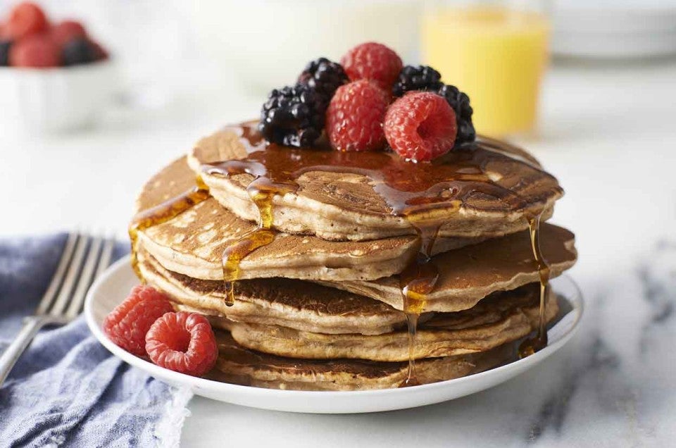 Whole grain pancakes recipe by King Arthur Baking